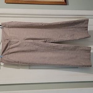 Robert Louis Women's Beige Baggy Wide-Leg Trousers Career, Size 16 Classic Style